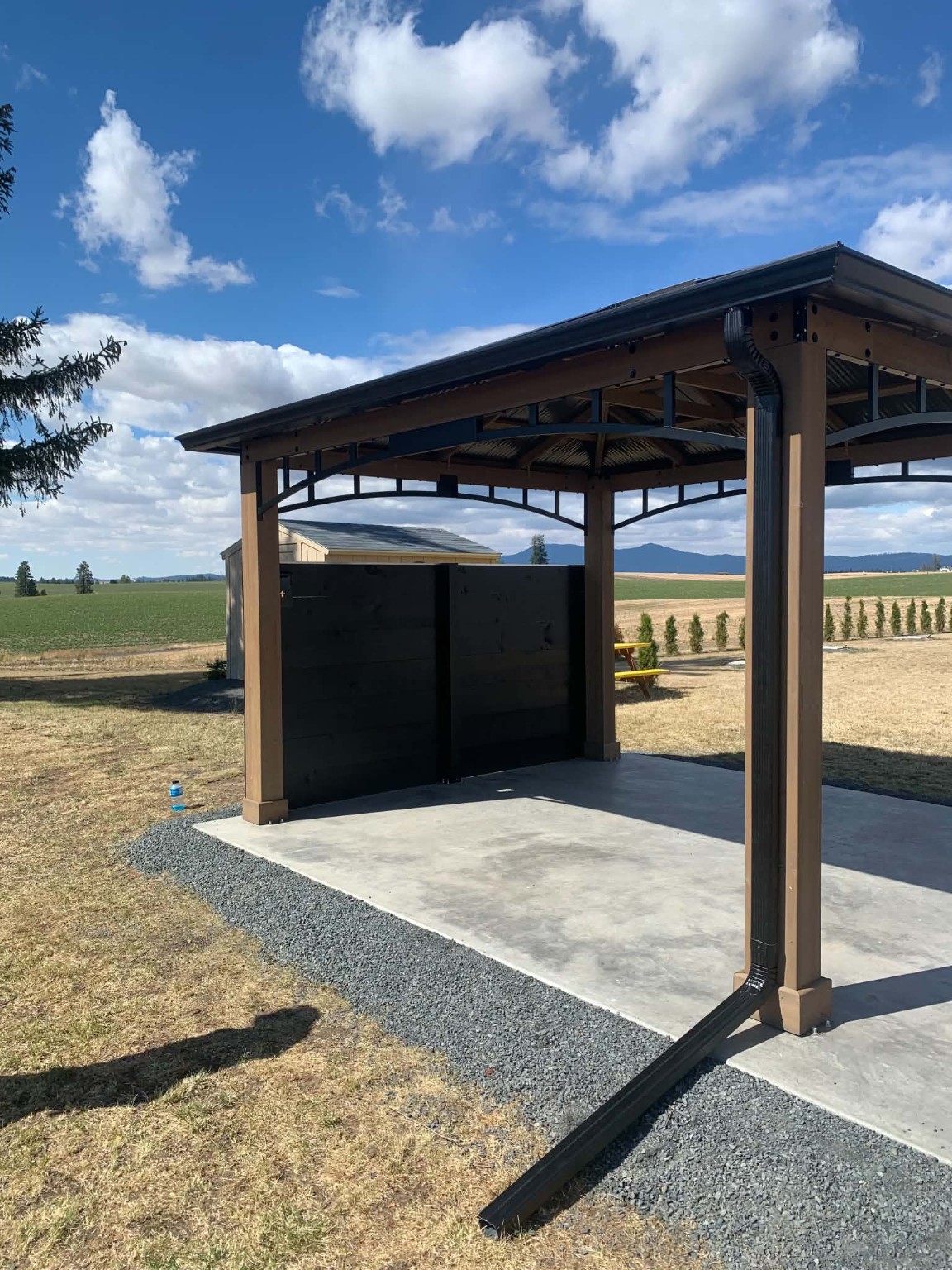 Covered patio roof and exterior project